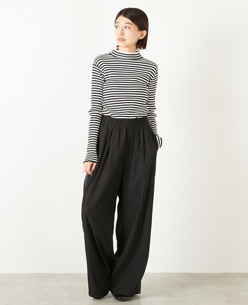 【レーヨンナイロンクロストラックパンツ】 詳細画像 ブラック 8