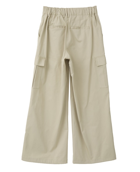 【コットンナイロンストレッチツイルカーゴパンツ】 詳細画像 ライトベージュ 11