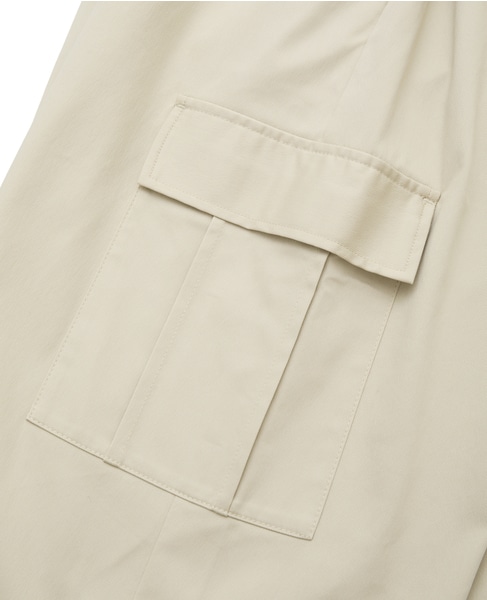 【コットンナイロンストレッチツイルカーゴパンツ】 詳細画像 ライトベージュ 18