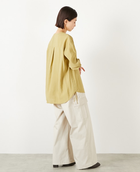 【コットンナイロンストレッチツイルカーゴパンツ】 詳細画像 ライトベージュ 6