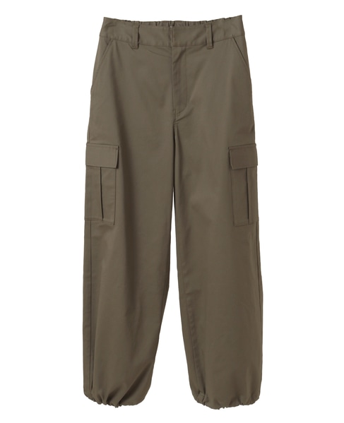 【コットンナイロンストレッチツイルカーゴパンツ】 詳細画像 カーキ 10