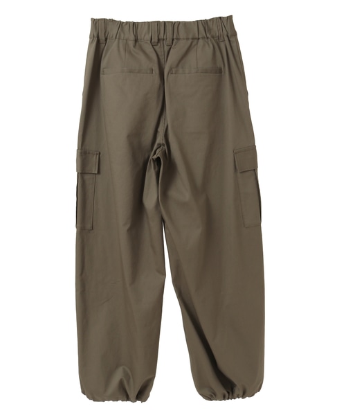 【コットンナイロンストレッチツイルカーゴパンツ】 詳細画像 カーキ 11
