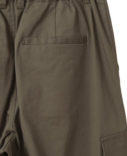 【コットンナイロンストレッチツイルカーゴパンツ】 詳細画像 カーキ 16