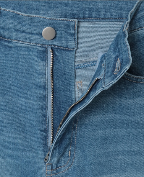 【ストレッチデニムフレアパンツ】 詳細画像 サックスブルー 15