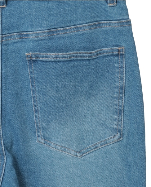 【ストレッチデニムフレアパンツ】 詳細画像 サックスブルー 16