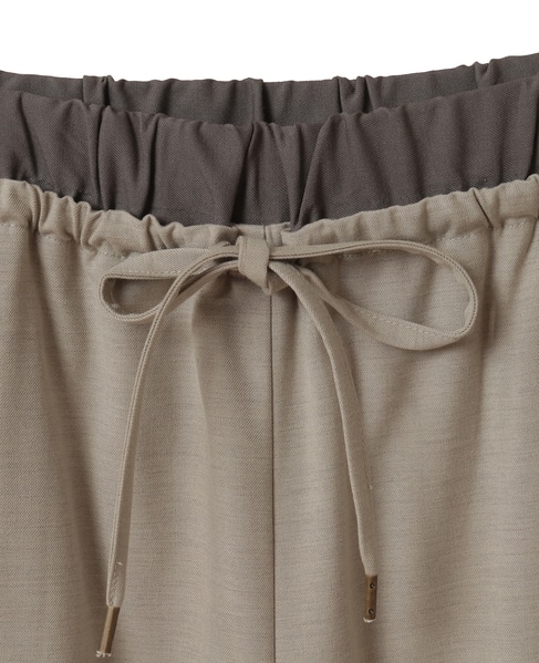 【Wベルト風イージートラウザーパンツ】 詳細画像 ベージュ 12