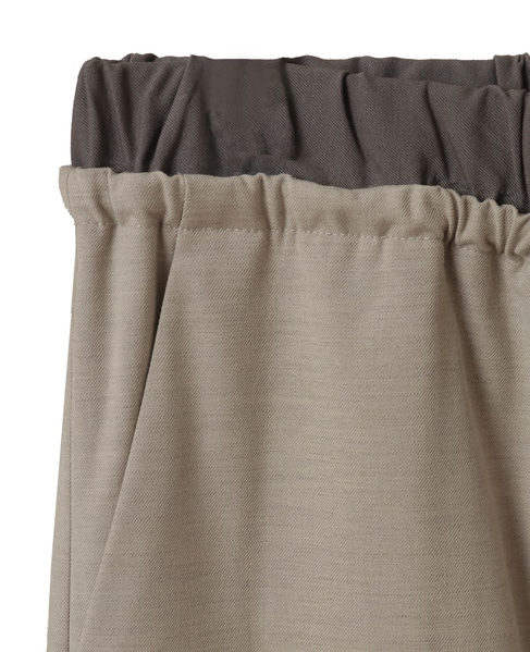 【Wベルト風イージートラウザーパンツ】 詳細画像 ベージュ 14