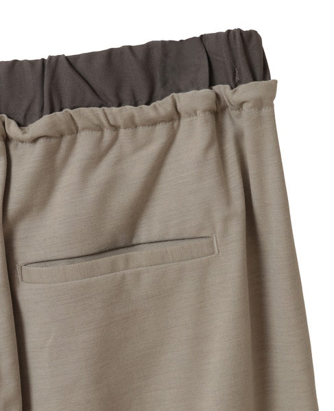 【Wベルト風イージートラウザーパンツ】 詳細画像 ベージュ 15