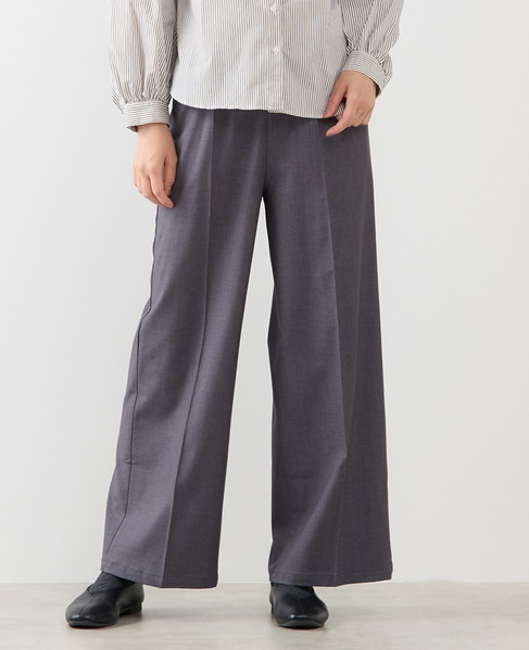 【Wベルト風イージートラウザーパンツ】 詳細画像 グレー 1