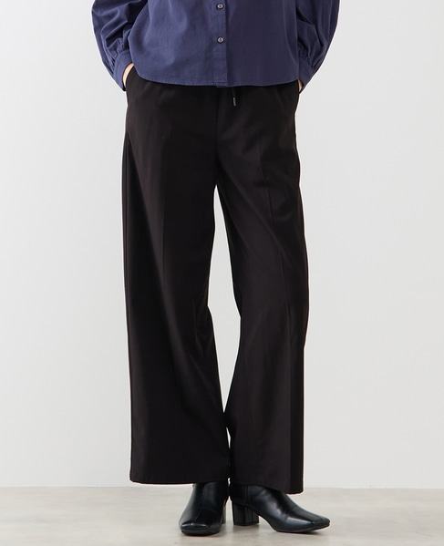 【Wベルト風イージートラウザーパンツ】 詳細画像 ブラック 1