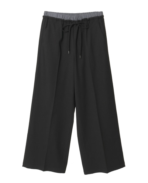 【Wベルト風イージートラウザーパンツ】 詳細画像 ブラック 10