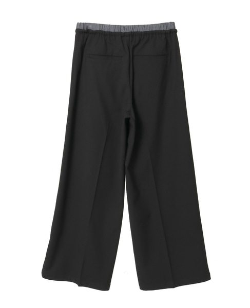 【Wベルト風イージートラウザーパンツ】 詳細画像 ブラック 11