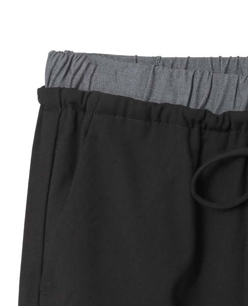 【Wベルト風イージートラウザーパンツ】 詳細画像 ブラック 12