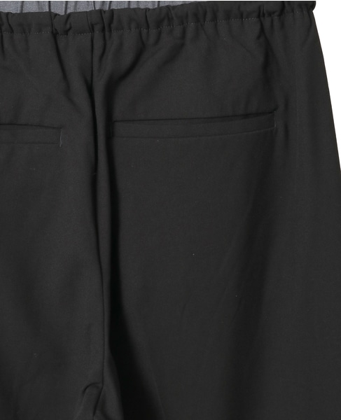 【Wベルト風イージートラウザーパンツ】 詳細画像 ブラック 14