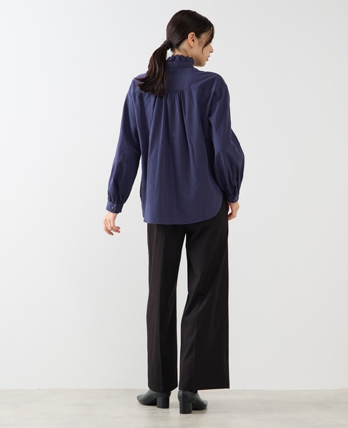 【Wベルト風イージートラウザーパンツ】 詳細画像 ブラック 6