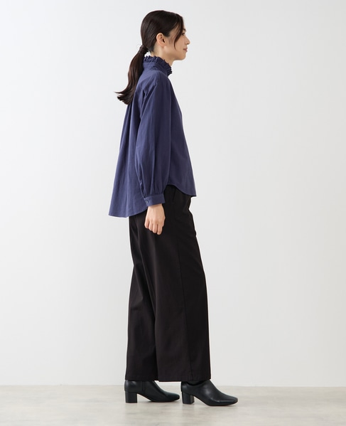 【Wベルト風イージートラウザーパンツ】 詳細画像 ブラック 7