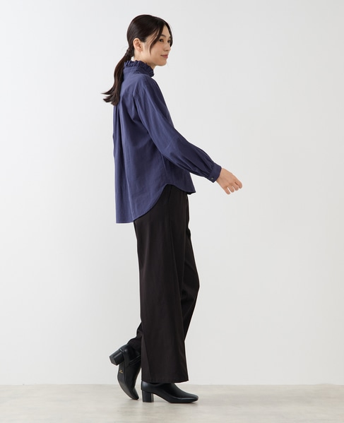 【Wベルト風イージートラウザーパンツ】 詳細画像 ブラック 8