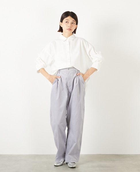 【マイクロコールカーヴィーパンツ】 詳細画像 グレイッシュブルー 3