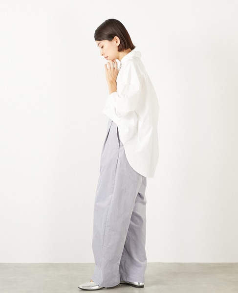 【マイクロコールカーヴィーパンツ】 詳細画像 グレイッシュブルー 4