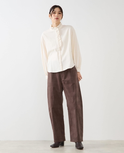 【マイクロコールカーヴィーパンツ】 詳細画像 ブラウン 2