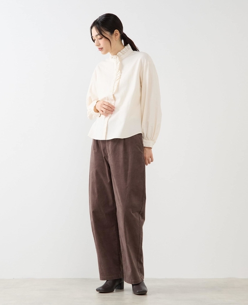 【マイクロコールカーヴィーパンツ】 詳細画像 ブラウン 3