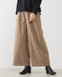 【両面起毛＆フロッキードットアソートパンツ】