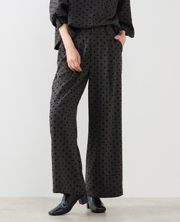 【両面起毛＆フロッキードットアソートパンツ】