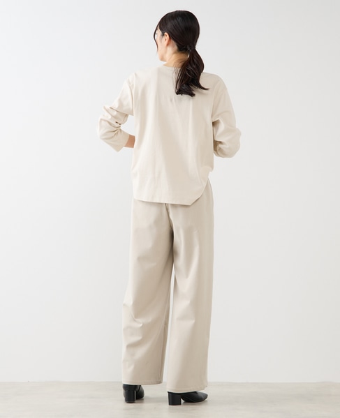 【両面起毛＆フロッキードットアソートパンツ】 詳細画像 オートミール 6