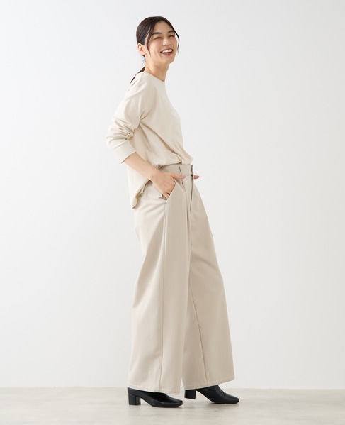 【両面起毛＆フロッキードットアソートパンツ】 詳細画像 オートミール 7