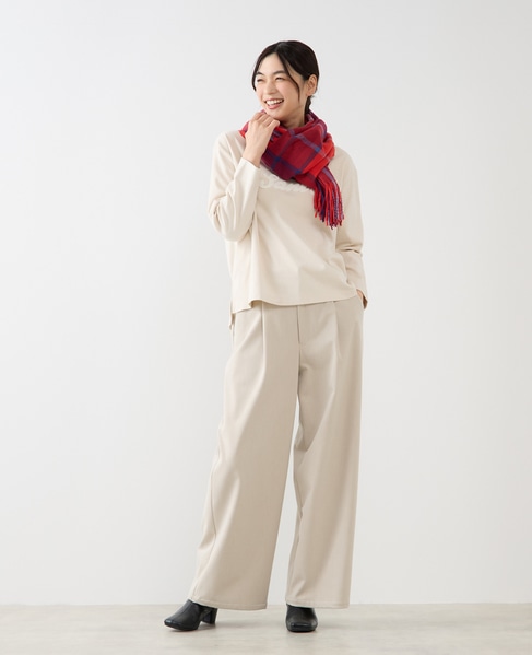 【両面起毛＆フロッキードットアソートパンツ】 詳細画像 オートミール 8