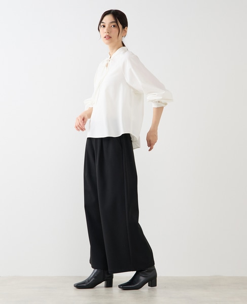 【両面起毛＆フロッキードットアソートパンツ】 詳細画像 ブラック 3