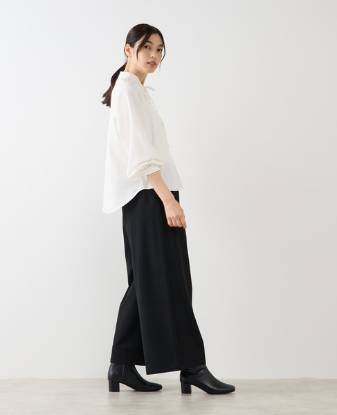 【両面起毛＆フロッキードットアソートパンツ】 詳細画像 ブラック 7