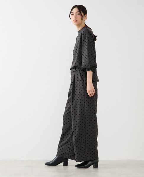 【両面起毛＆フロッキードットアソートパンツ】 詳細画像 グレー 4