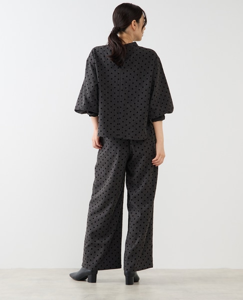 【両面起毛＆フロッキードットアソートパンツ】 詳細画像 グレー 6