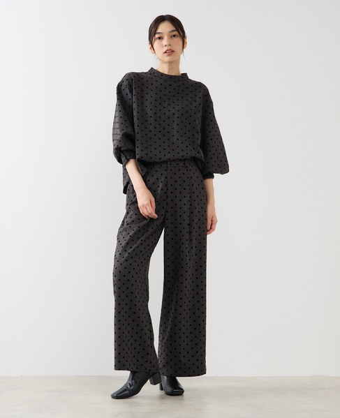 【両面起毛＆フロッキードットアソートパンツ】 詳細画像 グレー 9