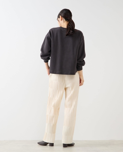 【エステル起毛プリーツイージーパンツ】 詳細画像 キナリ 4