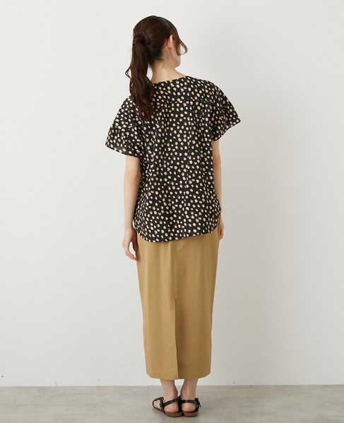 【テンセルストレッチツイルベイカースカート】 詳細画像 ベージュ 5