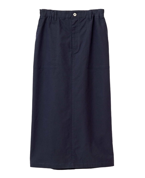 【テンセルストレッチツイルベイカースカート】 詳細画像 ダークネイビー 4