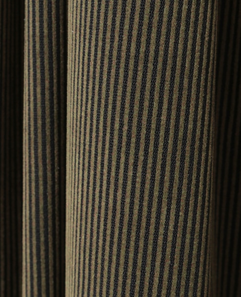 【ストライプフロッキーチュールギャザースカート】 詳細画像 カーキ 16