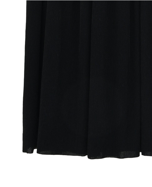 【ストライプフロッキーチュールギャザースカート】 詳細画像 ブラック 16
