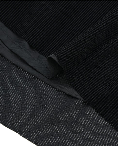 【ストライプフロッキーチュールギャザースカート】 詳細画像 ブラック 17