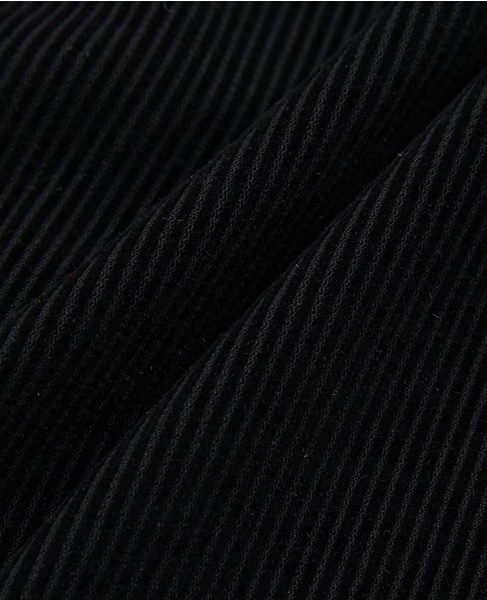 【ストライプフロッキーチュールギャザースカート】 詳細画像 ブラック 18