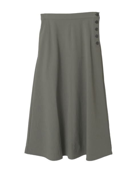 【ナイロンシェルサイドボタンナロースカート】 詳細画像 グリーン系その他 10