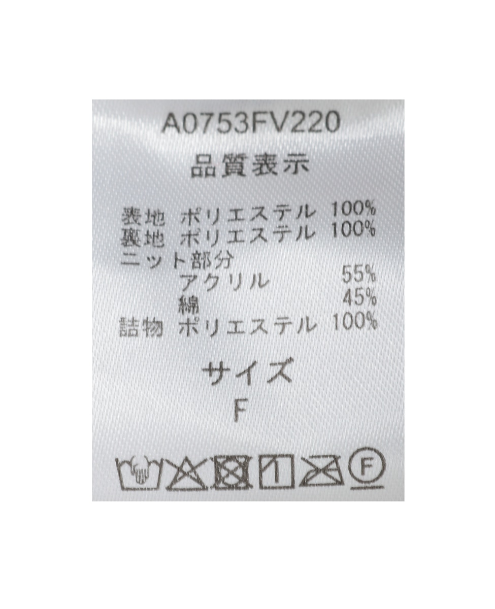 【中綿×ニット切替ZIPフードベスト】 詳細画像 アイボリー 31