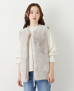 【エコファーチュニックZIPベスト】