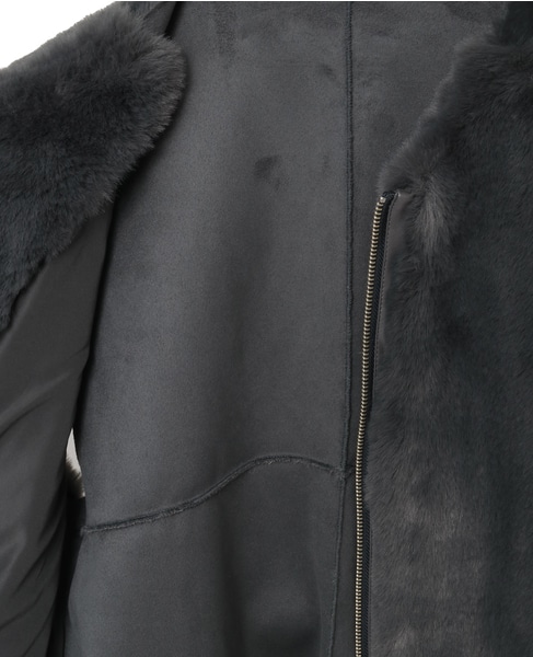 【エコファーチュニックZIPベスト】 詳細画像 チャコールグレー 15