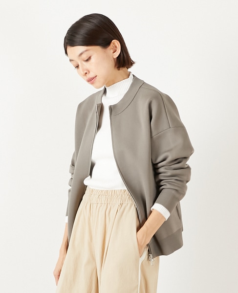 【超軽量JQジップアップニットブルゾン】 詳細画像 ブラウン系その他 1