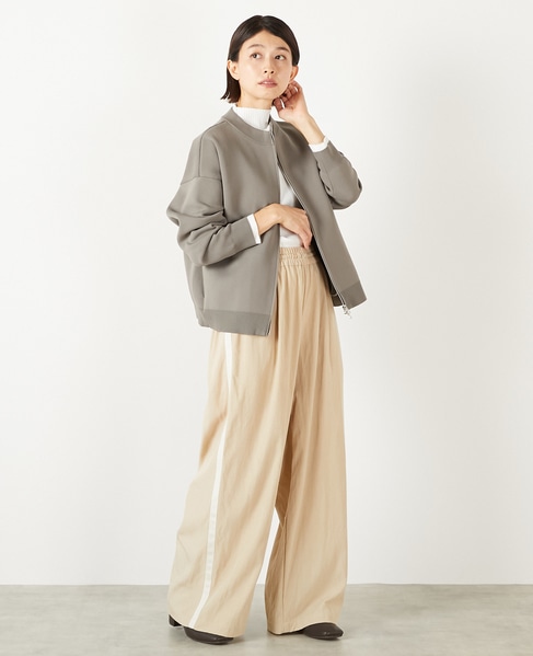 【超軽量JQジップアップニットブルゾン】 詳細画像 ブラウン系その他 7