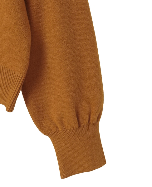 【総針編みVネックカーディガン】 詳細画像 マスタード 13