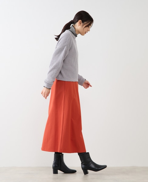 【モール糸ボトルネックニットプルオーバー】 詳細画像 グレー 6